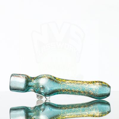 Dichro Onie/Chillum - Gold dichro over Aqua glass
