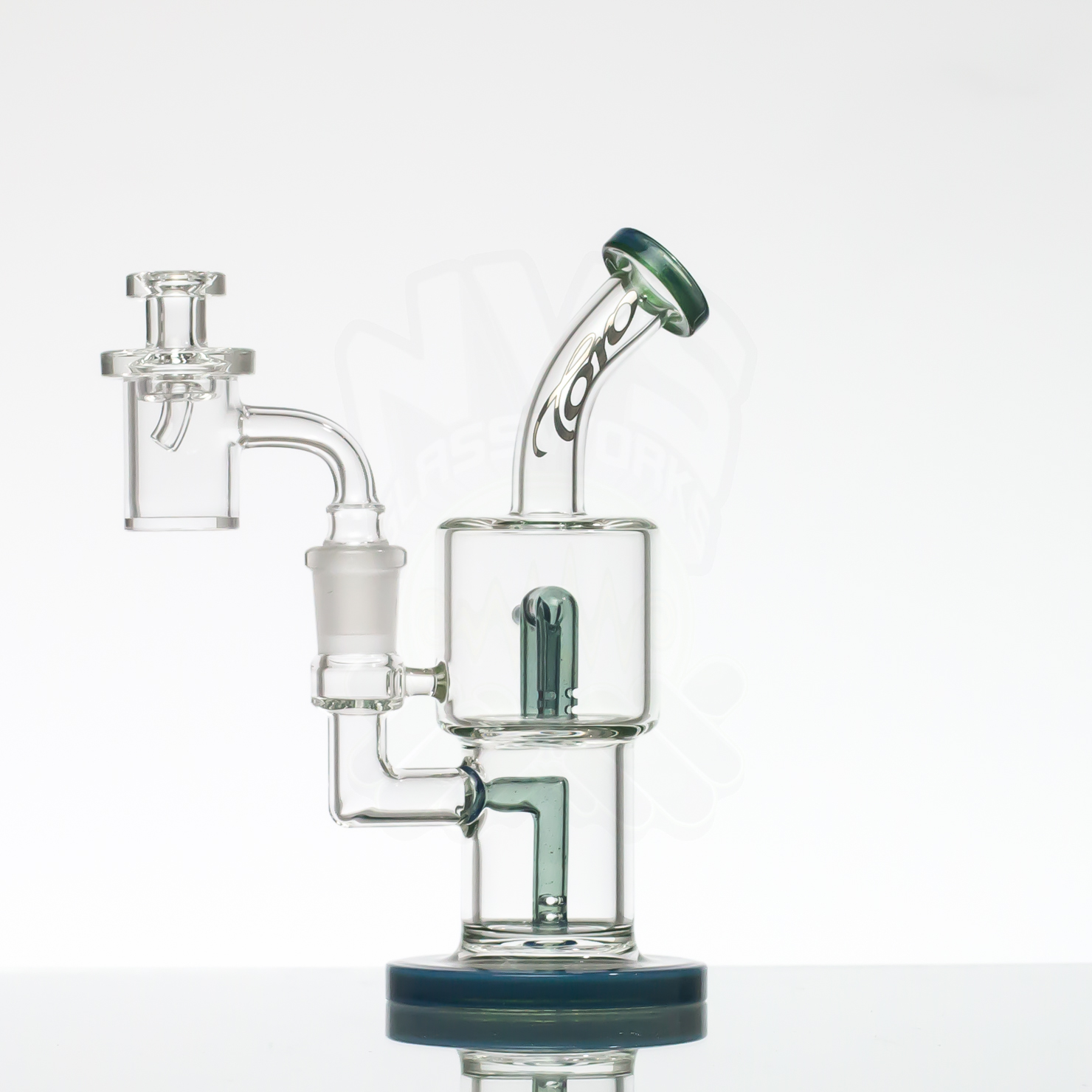 Toro Double Macro Colored Perc - Bipolar - Blue Green
