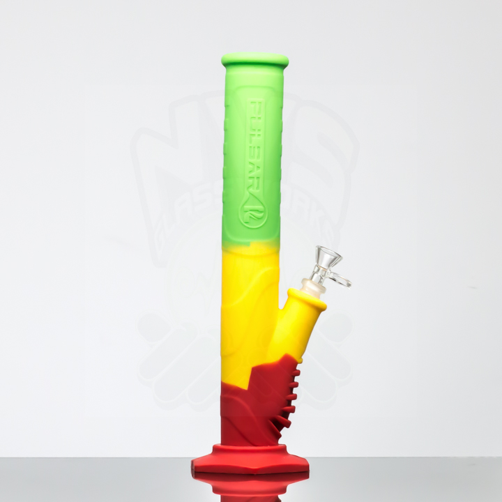 Pulsar 13.5" Silicone Straight Tube - Rasta