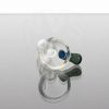 US Tubes 14mm Single Hole Slide - Aqua Azul Strike view 3