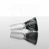 Koji Glass Worked Slide 14mm - Black Grey White view 3
