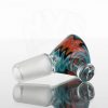 Koji Glass Worked Slide 14mm - Turquoise Black Orange Red view 2