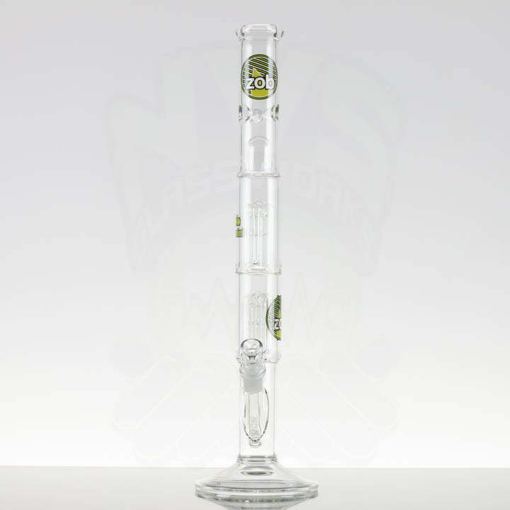 ZOB Mini Double 4 Arm Beaker - Green Black Circle With Stripes