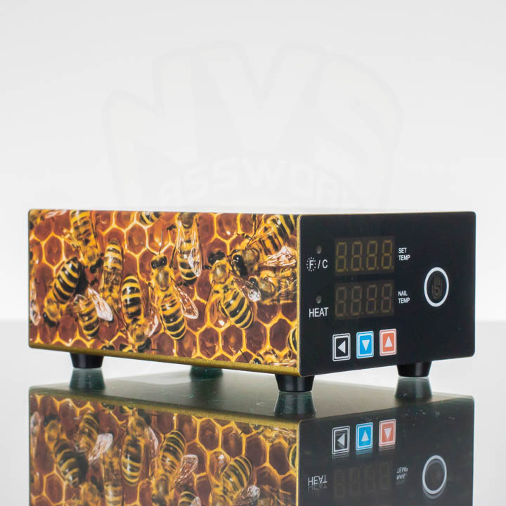 High Five Gold Micro E-Nail with 25mm E-Banger Coil Kit (Double LED) - Beehive