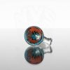 Koji Glass Worked Slide 14mm - Blue Black Orange Red 2 view 3