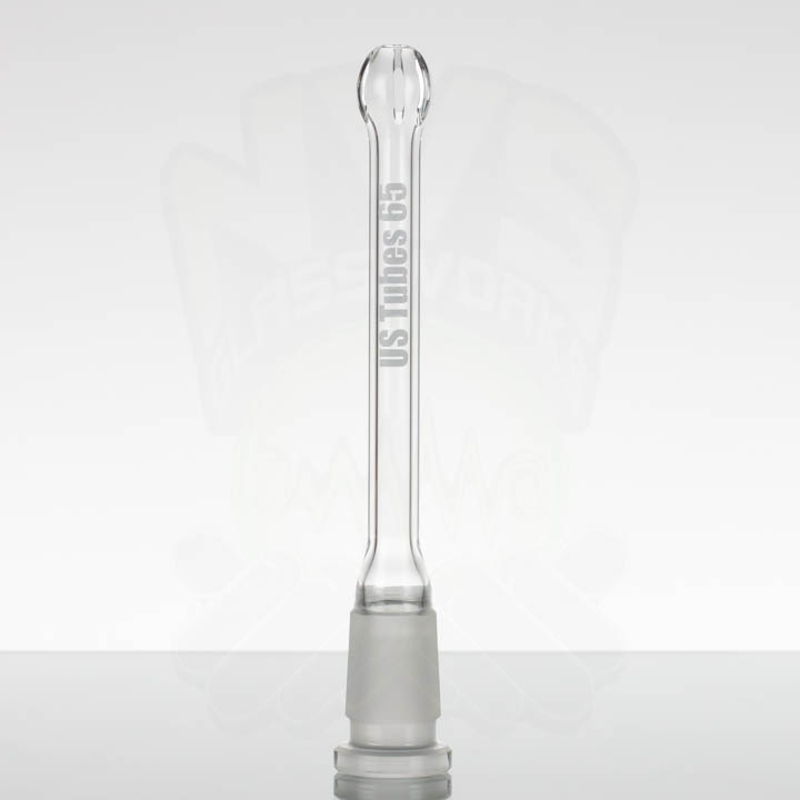 US Tubes 6.5in 65 Oversized 18-24mm 3-Slit Downstem - Clear