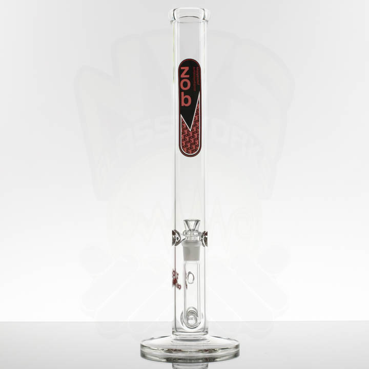 ZOB 18in Stemless Straight - Red Black Oval