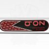 ZOB 18in Stemless Straight - Red Black Oval view 8
