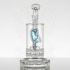 C2 65MM Double Ratchet Bubbler - C2 BLUE Drip Logo view 1