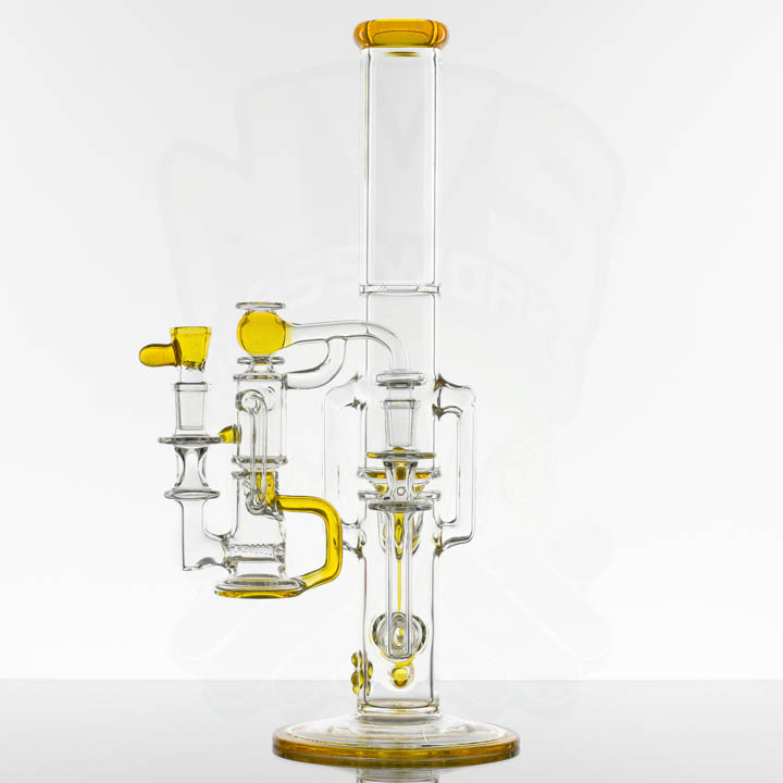 Rye Deyer - 17in 50MM Gridline Double Uptake Recycler with Matching AC - Terps (CFL)