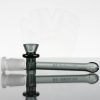 US Tubes 18in Beaker 55 18-24mm Trans Black - Charcoal White Logo view 7