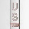 US Tubes 18in Beaker 55 14-24mm White Downstem - Red White Logo view 6