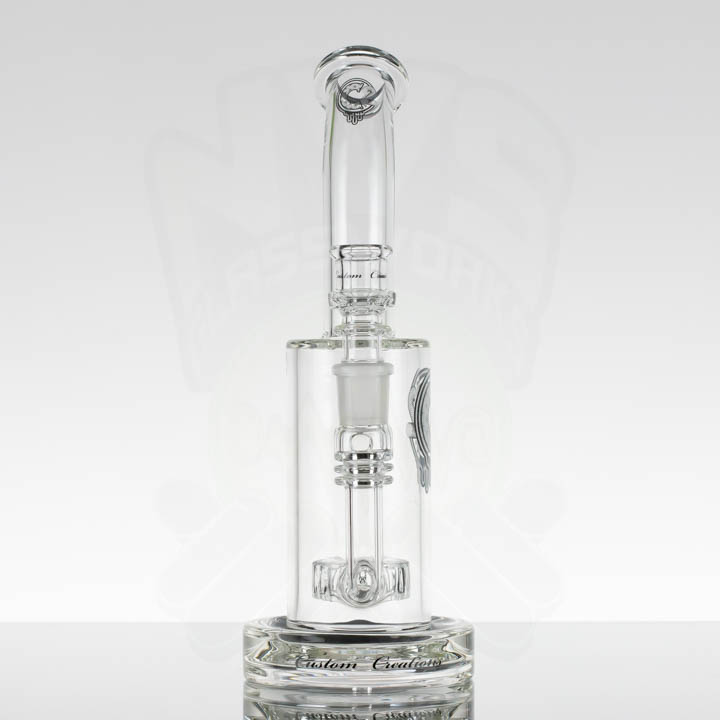 C2 65MM Circle Disc Bent Neck - Flower of Life