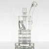 C2 65MM Triple Ratchet Bubbler - Black C2 Drip view 1