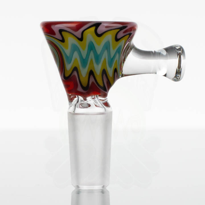 Koji Glass Worked Slide 14mm - Retro Rainbow 2