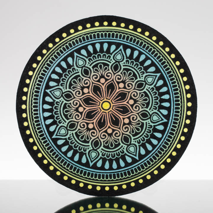 12in Circle Moodmat - Neptune Les Fleurs