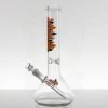 ZOB 14in OG Beaker - Orange Black Shatter view 2