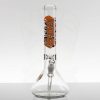 ZOB 14in OG Beaker - Orange Black Shatter view 1