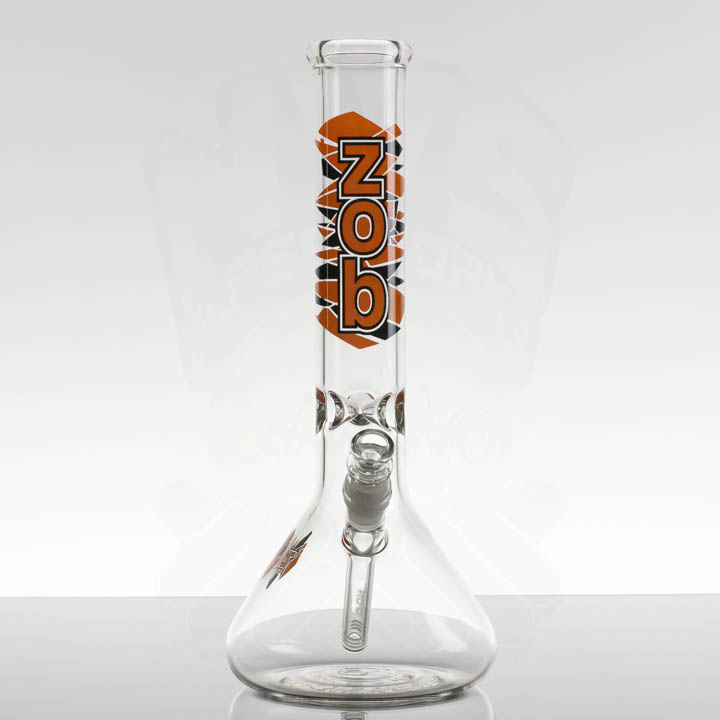 ZOB 14in OG Beaker - Orange Black Shatter