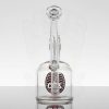 ZOB 75mm Bubbler - Red Black Stripes Circle view 3