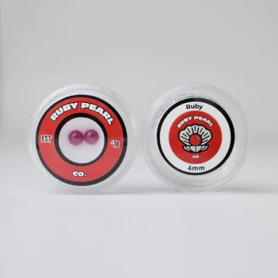 Ruby Pearl Co - Ruby Pearls 4mm - 2 pack
