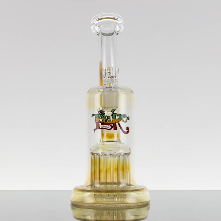 Leisure - Fumed 16 Arm Bubbler - Rasta Label 2