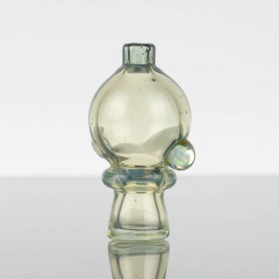 Melting Owl - Opal Accented Bubble Cap - Green to Purple (CFL)