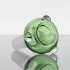 Noble Glass - 11.25in Green White - Clear Dichro Wrap - Aqua Base view 8