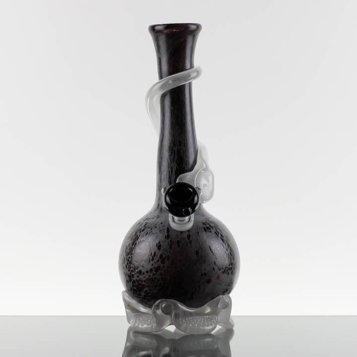 Noble Glass - 12in Black Grey - Glow-in-the-Dark Wrap and Base