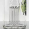 ZOB Large 8 Arm Bubbler - Green Black Shatter view 6