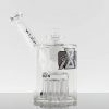 Moltn Glass 80mm Short 8arm Tree Bubbler - Purple view 1