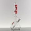 ZOB 14in OG Beaker - Red Frost Shatter view 2