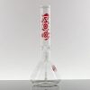 ZOB 14in OG Beaker - Red Frost Shatter view 4