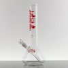 ZOB 14in OG Beaker - Red Frost Shatter view 5