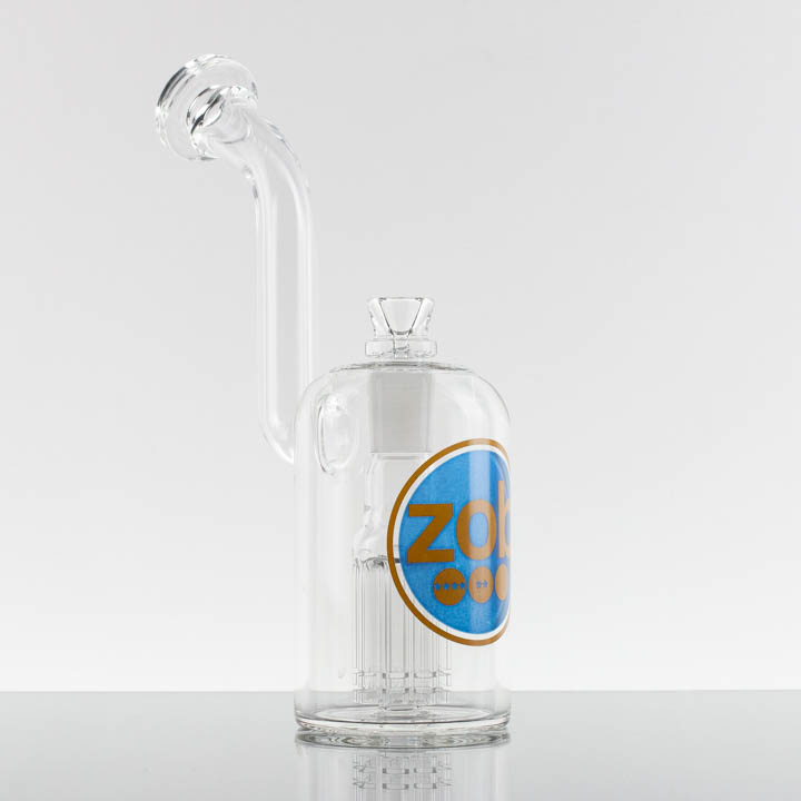 ZOB - Large 8 Arm Bubbler - Blue Yellow Circle