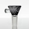 Koji Glass 14mm Single Hole Slide - Greyscale Outlines view 1
