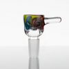 Paul Long Worked Tini 14mm Slide - Aqua - Black & White - Yellow - Orange view 1