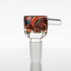 Paul Long Worked Tini 14mm Slide - Orange - Steel Wool - Black & White view 1