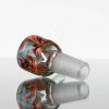 Paul Long Worked Tini 14mm Slide - Orange - Steel Wool - Black & White view 3