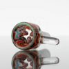 Paul Long Worked Tini 14mm Slide - Orange - Steel Wool - Black & White view 5