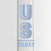 US Tubes 17in 5mm Beaker 2.0 w/ Constriction - White&Blue Outline view 6