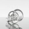 US Tubes 17in 5mm Beaker 2.0 w/ Ice Pinch - WHITE/GREEN Outline view 8