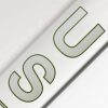 US Tubes 17in 5mm Beaker 2.0 w/ Ice Pinch - WHITE/GREEN Outline view 5