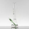 US Tubes 17in 5mm Beaker 2.0 w/ Ice Pinch - WHITE/GREEN Outline view 2