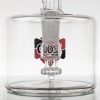 ZOB Fat Boy Bubbler 18mm - Red Black Polygons view 5
