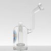 Zob Large Circ Bubbler - Trans Blue Yellow Stars view 3
