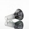 Koji Glass 14mm Single Hole Slide - Black n White view 1