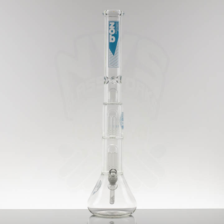 ZOB 20in Double 8arm Tree Beaker - Blue Frost Stripes