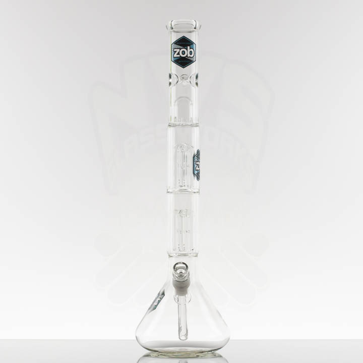 ZOB Mini Double 4arm Beaker - Blue Black Hexagon