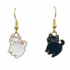 SimpleNGreat - Black & White Cat Earrings view 1